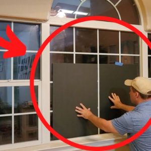 The brilliant reason he tapes up his window before Halloween