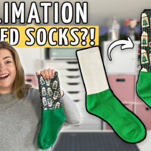 🤔 How to EASILY Sublimate on Colored Socks 🤔 Sublimation Socks for Beginners