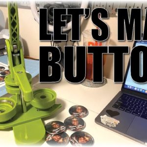 Crafts & Convos | Work with Me! Make 80 Buttons with Cricut and DC-109 | xTool with Eve