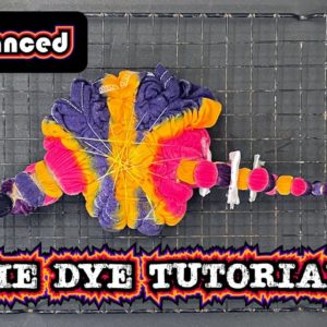 Advanced Tie Dye Techniques Tutorial - Dreamcatcher Mandala with Heart Honeycomb Spine!