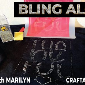 BLING ALONG | Making a shirt with Hotfix Rhinestones | @Making with Marilyn