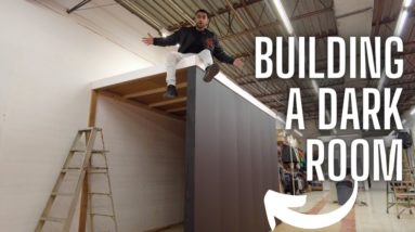 Building A SCREEN PRINTING Dark Room | Continuing The Shop Build