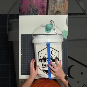 Camping buckets are fun and easy DIY Projects with your Cricut!