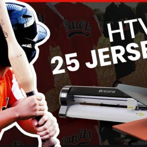 How to Decorate Polyester Jerseys w/ Heat Transfer Vinyl in RECORD-BREAKING Time