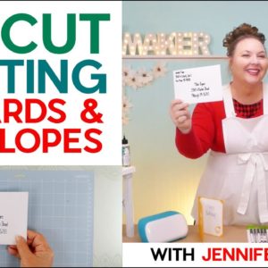 Cricut Writing in Cards & Envelopes + Free Cricut Writing Fonts!