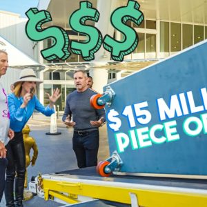 Delivering a $15 MILLION SCULPTURE on my PRIVATE JET