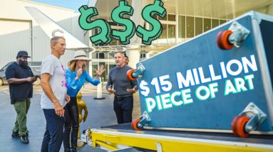 Delivering a $15 MILLION SCULPTURE on my PRIVATE JET