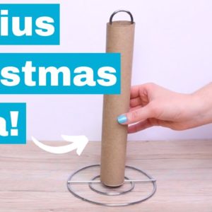 Do this IMMEDIATELY with your leftover paper towel roll for Christmas!