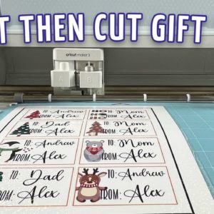 EASY Print Then Cut Gift Tags Using Cricut | Holiday Gift Tags Ideas