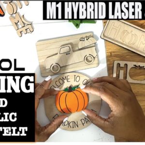 HOLIDAY DECOR WITH XTOOL M1 HYBRID LASER & BLAD CUTTER | TEST  ACRYLIC, WOOD, FELT & HTV