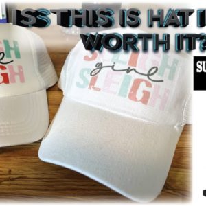 SUBLIMATION & DTF ON GLITTER FILM WITH MY NEW HAT PRESS FROM AMAZON | MICHAELS SUBLIMATION FAIL