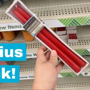 Look what she did with Dollar Store candles! (GENIUS!)