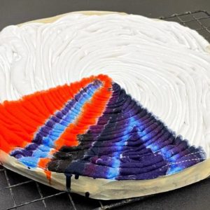 Thick Dye Single Pie Piece Spiral Experiment - TIPS TO KEEP WHITE NICE & WHITE - Tie Dye