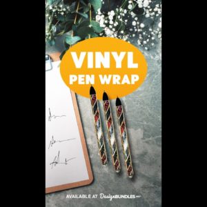 Pen Wrap with Printable Vinyl