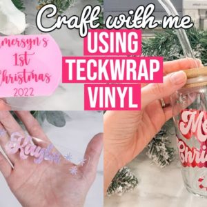 3 CRICUT PROJECTS USING TECKWRAP VINYL + AMAZING BUBBLE FREE VINYL FOR VINYL WRAP