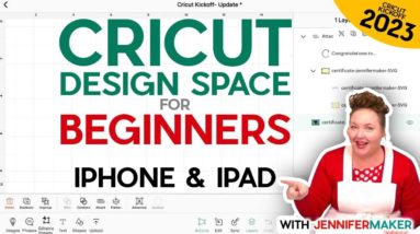 How to Use Cricut Design Space in 2023 on iPad or iPhone! (Cricut Kickoff Lesson 3)