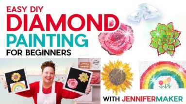 How to Do Diamond Painting for Beginners - Step by Step with 4 Free & Easy Patterns!