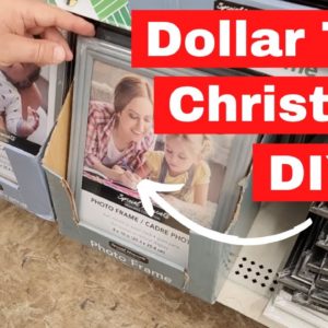 Do THIS with a $1 picture frame to elevate your Christmas decor! (Brilliant!)