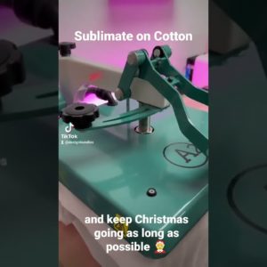 Sublimating on Cotton - again! 😁 #sublimation #sublimationhacks #beginnerssublimation #christmas