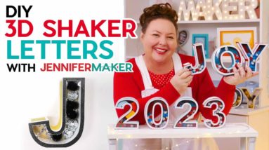 3D Letters with Shaker Windows for 2023!