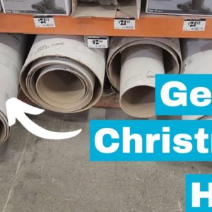 Brilliant Christmas idea using a tube from Home Depot!