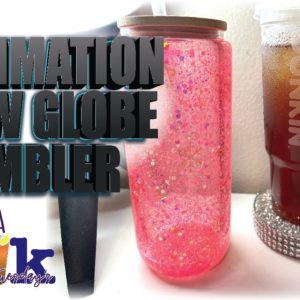 Craft-Tea Talk| How to Make a Sublimation Snow Globe Glass Tumbler