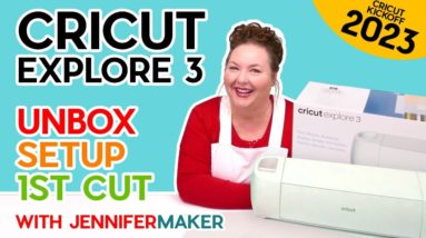 Cricut Explore 3 for Beginners: Unbox, Setup, & First Cut! (CRICUT KICKOFF Day #1)