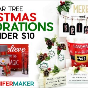 DIY Christmas Decorations For Under $10 From Dollar Tree!