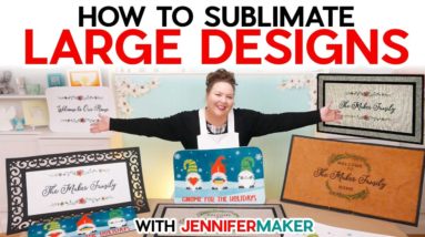 How to Sublimate LARGE Designs | 5 Sublimation Doormats Tested!