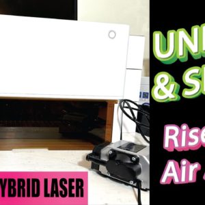 UNBOX AND SETUP AIR ASSIST, RISER & HONEYCOMB FOR XTOOL M1 HYBRID DIODE LASER & BLADE CUTTER