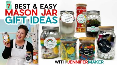 Mason Jar Gift Ideas | 7 Fun Ideas + Labels To Make With Your Cricut!