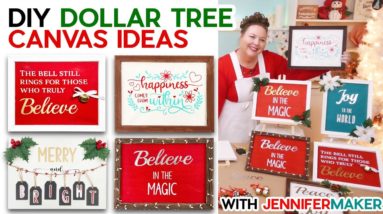 DIY Dollar Tree Canvas Ideas + Find the HIDDEN Frames that Fit with Reverse Canvases!