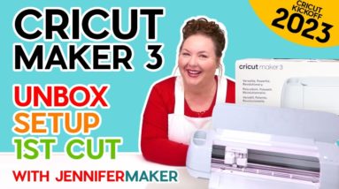 Cricut Maker 3 for Beginners: Unbox, Setup, & First Cut! (CRICUT KICKOFF Day #1)