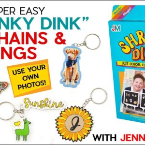 DIY Shrinky Dinks on a Cricut | Make Easy Plastic Charm Earrings and Keychains!