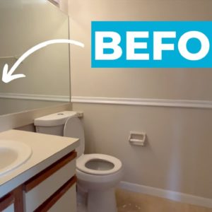 The brilliant way she brightens up her dated bathroom on a budget!