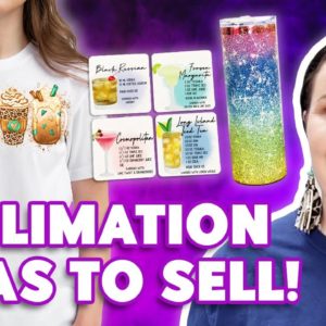 🤑 Sublimation ideas TO SELL ! - Sublimation Tumblers, Sweatshirts and Coasters!