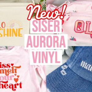 HOW TO USE THE NEW SISER AURORA HTV WITH THE CRICUT EASY PRESS MACHINES