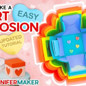 How to Make an Explosion Box ❤️ DIY Valentine's Day Explosion Box ❤️ UPDATED Cricut Tutorial