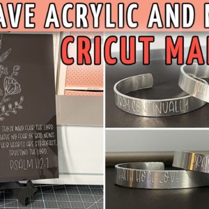 How to Engrave Acrylic and Metal with the Cricut Maker 3 Engraving Tool | Cricut Maker Series