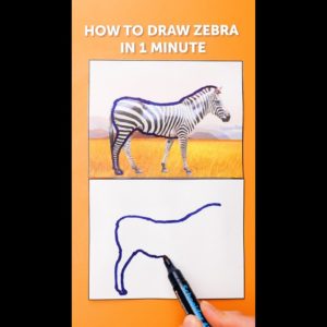 EASY 1 MINUTE DRAWING LESSON #shorts