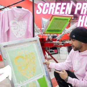 Exactly How I Screen Print Hoodies - Step By Step Process