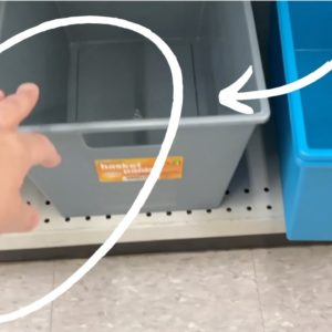 Grab a cheap Walmart bin - this is GENIUS!