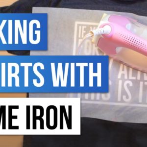 How to make T-Shirts at home with your Cricut - USING A STANDARD HOME IRON 🤯