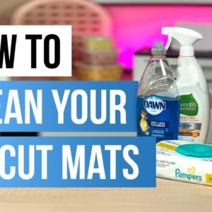 How to clean a Cricut Cutting Mat to make it Sticky Again! 🧹