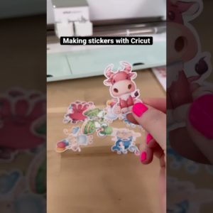 How to Make Stickers with Cricut 😍 #stickers  #diecuts  #diecut #diecuttingmachine #cricutmade