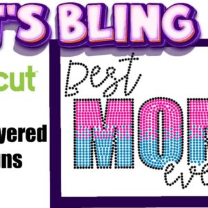 Crafts & Convos | Let's Bling a Shirt with Cricut | Test New Rhinestone Template for Etsy |