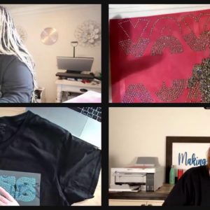 Crafts & Convos | Making a Bling Shirt and Testing Rhinestone Templates for Etsy Store