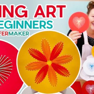 String Art for Beginners - Step-by-Step - No Nails Needed!