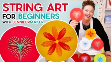 String Art for Beginners - Step-by-Step - No Nails Needed!