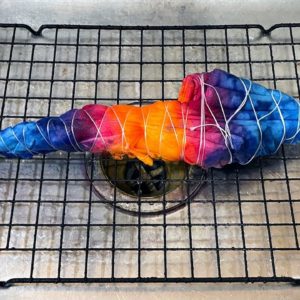 Tie Dye Pattern #526 - Sapphire Lily Tie Dye Tapestry (Ice Dye)